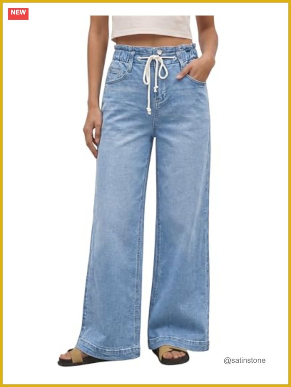 Wide Leg High Waisted Baggy Bell Bottom Jeans Y2K Stretch Denim Pants